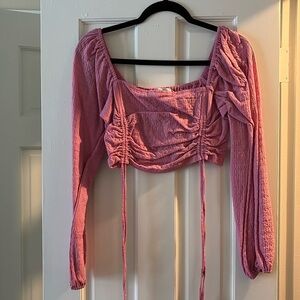 Cropped long sleeve Sophie Rue top